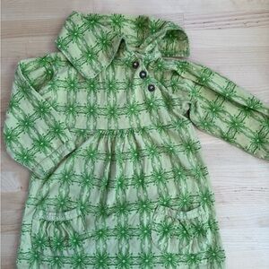 Kate Quinn Green Patterned Dress Organic Cotton